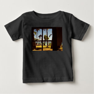 T-shirt Pour Bébé Scène tropicale de plage de Fidji iccnm