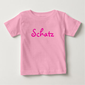 T-shirt Pour Bébé Schatz - Allemand pour amour