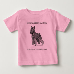 T-shirt Pour Bébé Schnauzer