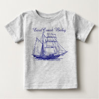 Schooner de bateau de voilier de bébé de Côte Est