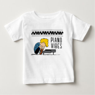 T-shirt Pour Bébé Schroeder Charlie Musique Brown