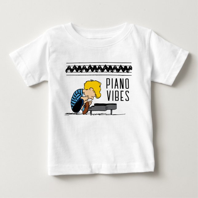 T-shirt Pour Bébé Schroeder Charlie Musique Brown (Devant)