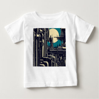 T-shirt Pour Bébé Sciage urbain futuriste SF 2