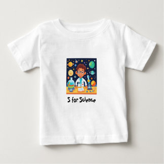 T-shirt Pour Bébé science gamin ( s pour science )