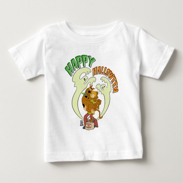 T-shirt Pour Bébé Scooby-Doo | Bonne Halloween (Devant)