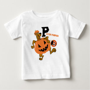 T-shirt Pour Bébé Scooby-Doo   P est pour le Citrouille