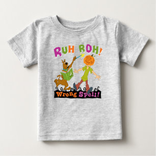 T-shirt Pour Bébé Scooby-Doo   Ruh Roh ! Mauvais sort !