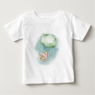 T-shirt Pour Bébé Se balancer des nuages