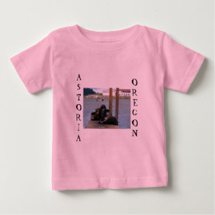 T-shirt Pour Bébé Sealions Astoria Oregon