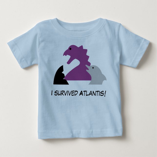 T-shirt Pour Bébé Seameeples - I survived ATLANTIS (Devant)