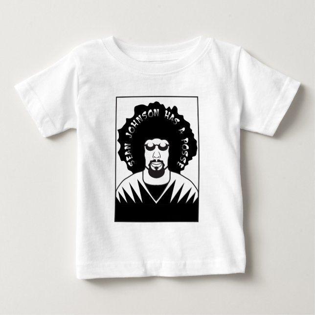T-shirt Pour Bébé Sean Johnson a une bande (Devant)