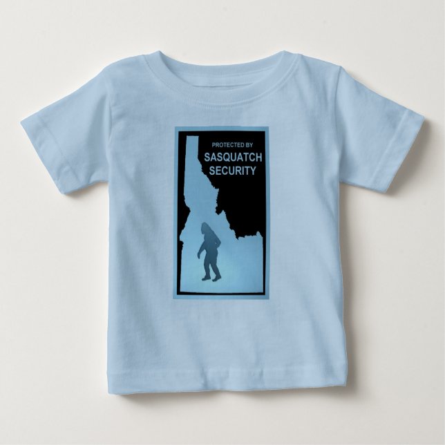 T-shirt Pour Bébé Sécurité Sasquatch (Devant)