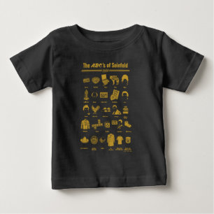 T-shirt Pour Bébé Seinfeld   ABC de Seinfeld Infographie