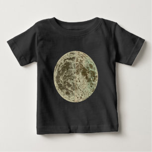 T-shirt Pour Bébé Selenographie de Bowles ou une carte de la Lune - 
