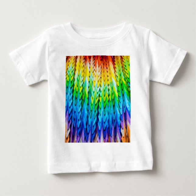 T-shirt Pour Bébé Senbazuru ou mille grues origami (Devant)