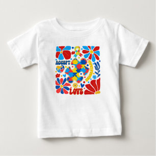T-shirt Pour Bébé Sensibilisation sur l'autisme Boho