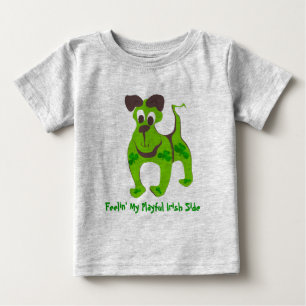 T-shirt Pour Bébé Sentez Mon Côté Irlandais Playant