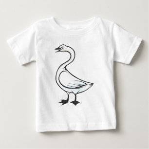 T-shirt Pour Bébé Serious Tundra Swan Bird