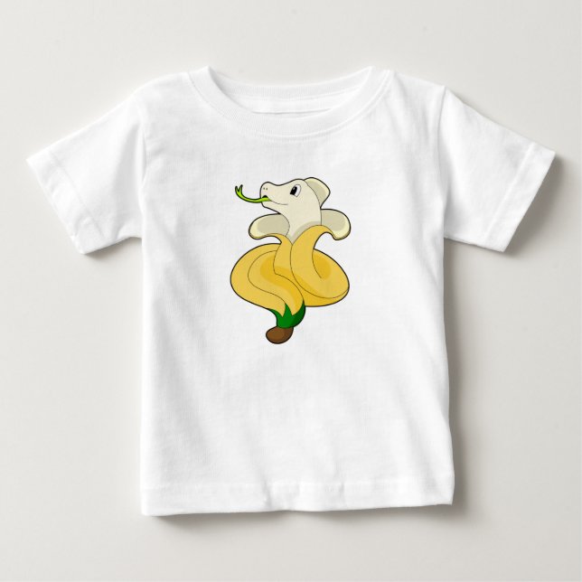 T-shirt Pour Bébé Serpent avec banane (Devant)
