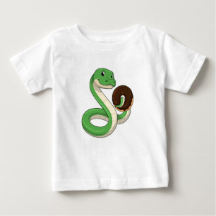 T-shirt Pour Bébé Serpent avec beigne