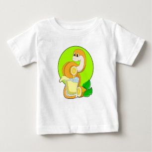 T-shirt Pour Bébé Serpent avec verre de jus de citron