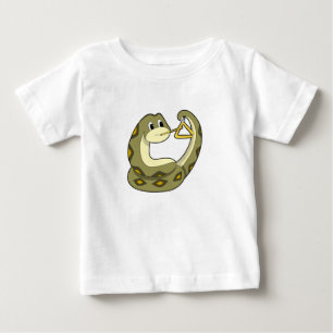 T-shirt Pour Bébé Serpent en musique avec Triangle.PNG