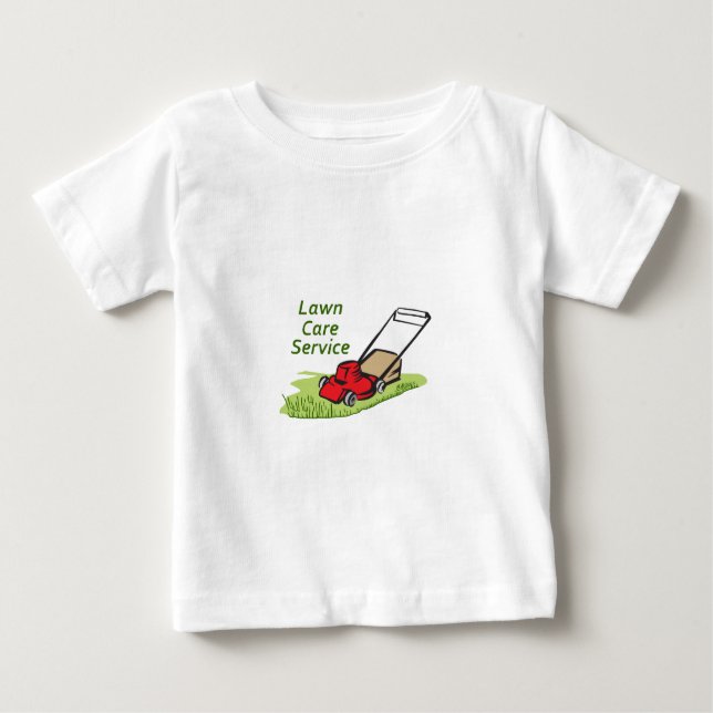 T-SHIRT POUR BÉBÉ SERVICE DE SOINS DE PELOUSE (Devant)