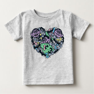 T-shirt Pour Bébé Sésame Sésame   Comte von Count Doodle Heart