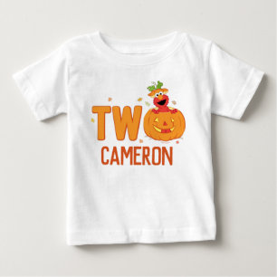 T-shirt Pour Bébé Sesame Street - Elmo   Citrouille 2e Anniversaire