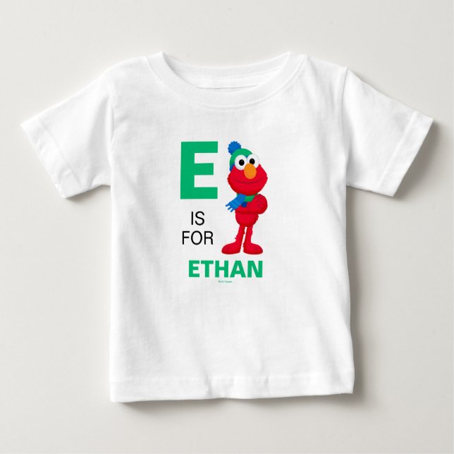 T-shirt Pour Bébé Sesame Street | Elmo en hiver (Devant)