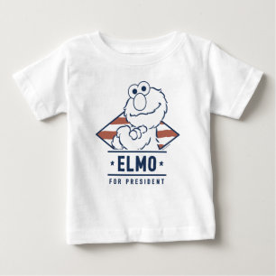 T-shirt Pour Bébé Sesame Street   Elmo pour Président Vintage