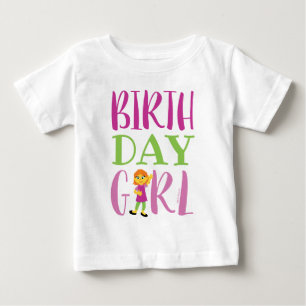T-shirt Pour Bébé Sesame Street Julia - Fille d'anniversaire