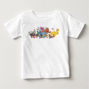 T-shirt Pour Bébé Sesame Street Run ! Illustration de caractère