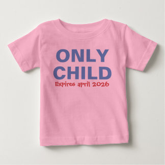 T-shirt Pour Bébé Seul Enfant Expirant Funny Blue Big Brother Toddle