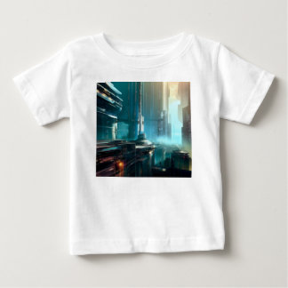 T-shirt Pour Bébé SF Futuristic City 3