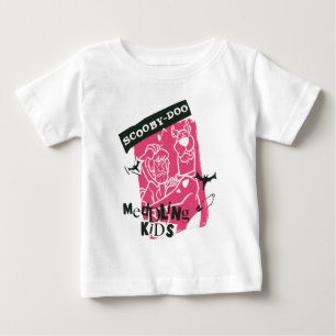 T-shirt Pour Bébé Shaggy and Scooby Doo Meddling Kids Punk Outline