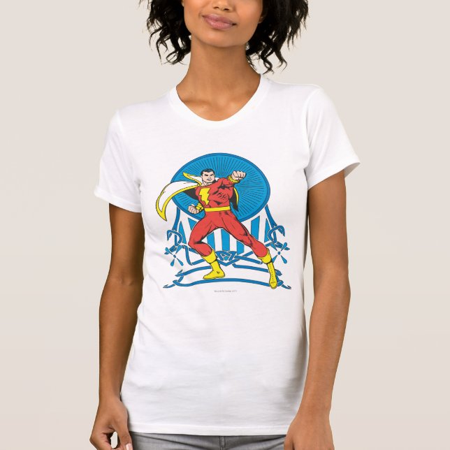 T-shirt Pour Bébé SHAZAM dans la lutte (Devant)