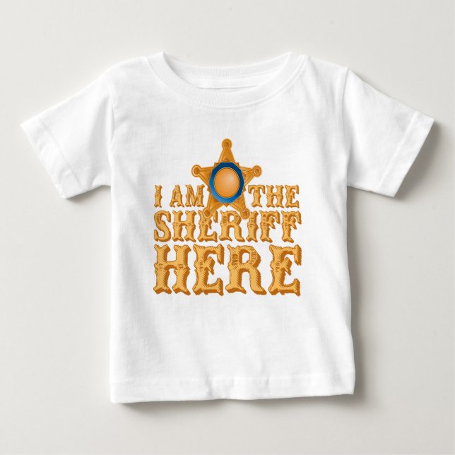 T-shirt Pour Bébé Shérif (Devant)