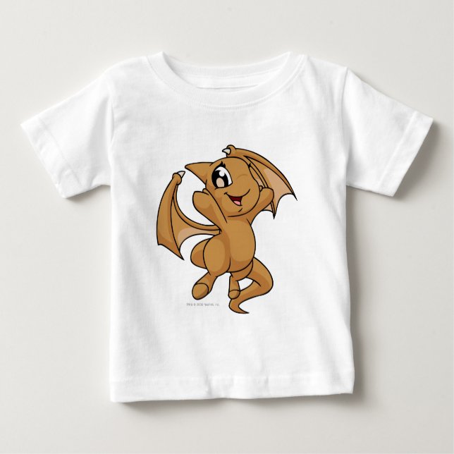 T-shirt Pour Bébé Shoyru Brown (Devant)