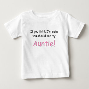 T-SHIRT POUR BÉBÉ SI VOUS PENSEZ IM MIGNON VOUS DEVRIEZ VOIR MON