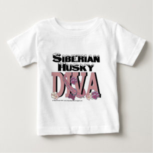 T-shirt Pour Bébé Sibérie Husky DIVA
