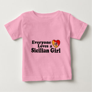 T-shirt Pour Bébé Sicilienne fille