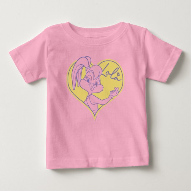 T-shirt Pour Bébé Signature de Lola Heart (Devant)