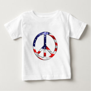 T-shirt Pour Bébé signature de paix de l'amérique