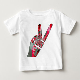 T-shirt Pour Bébé Signe de paix à la main
