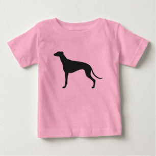 T-shirt Pour Bébé Silhouette de Lévrier