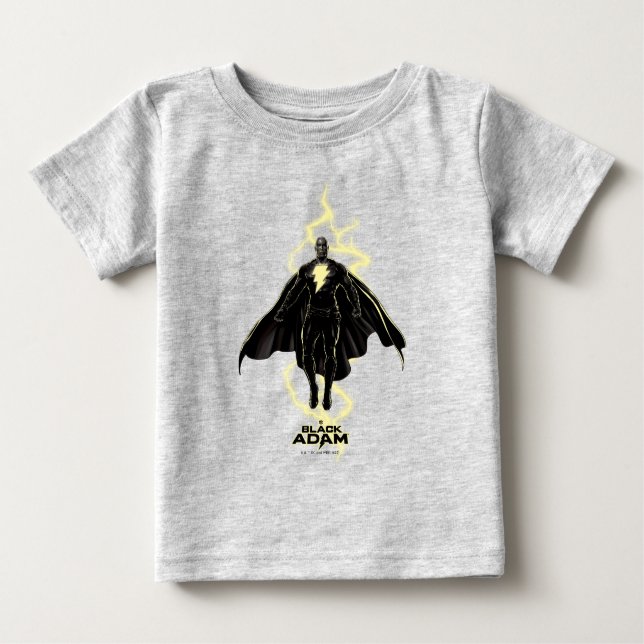 T-shirt Pour Bébé Silhouette noire Adam Lightning (Devant)