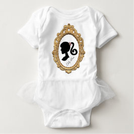 T-shirt Pour Bébé Silhouette Paris rose
