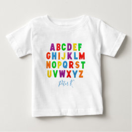T-shirt Pour Bébé simple apprentissage personnalisé ABC