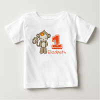 Singe Avec Fleur Cute Kawaii Anniversaire